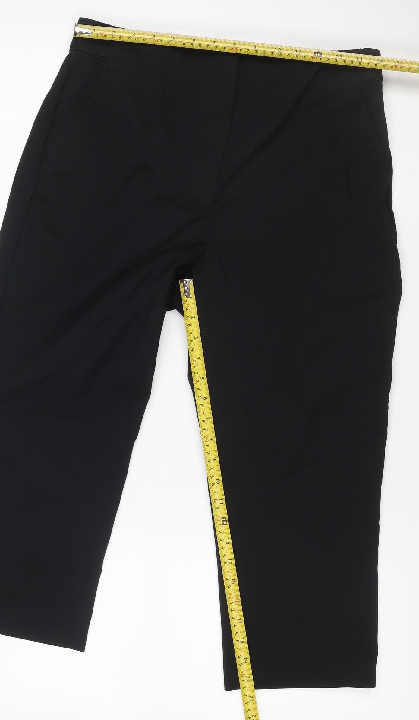 M&S Collection Women’s Black Size 14 Stretch Straight Work Trousers