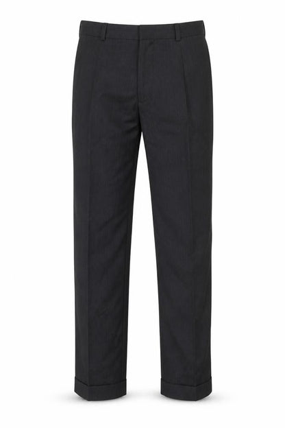 Marks & Spencer Men's Black 32in Wool Blend Dress Trousers Straight