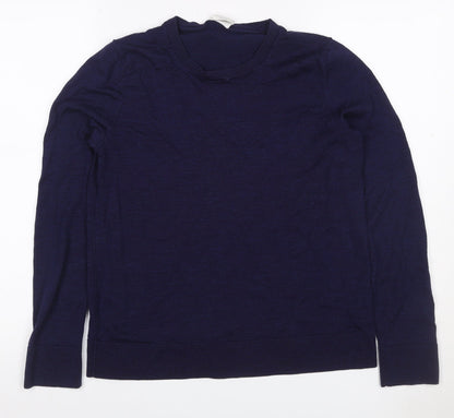 Gap Women’s Navy Blue Merino Wool Crew Neck Pullover Jumper Size L