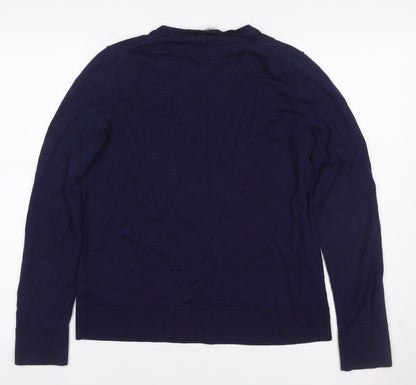 Gap Women’s Navy Blue Merino Wool Crew Neck Pullover Jumper Size L