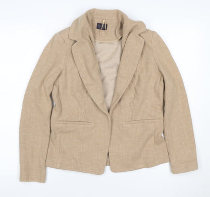 Marks and Spencer Women’s Beige UK 12 Stretch Cotton Blend Blazer