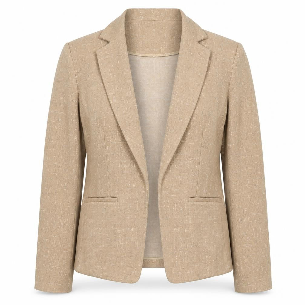 Marks and Spencer Women’s Beige UK 12 Stretch Cotton Blend Blazer