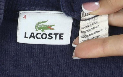 Lacoste Men’s Blue M Crew Neck Logo Pullover Sweatshirt