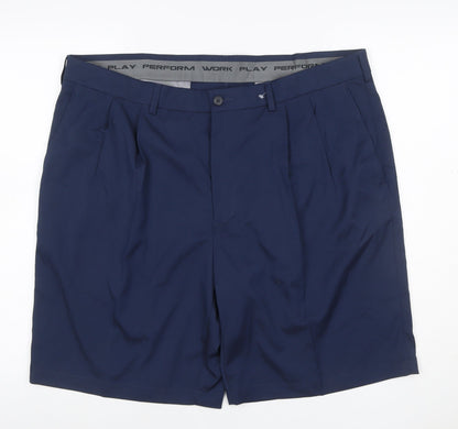 Roundtree & Yorke Men’s Blue Performance Stretch Shorts 40in