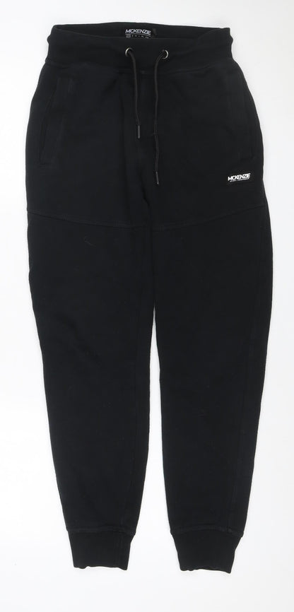 McKenzie Men’s Black XS Jogger Sweatpants Cotton Blend Drawstring