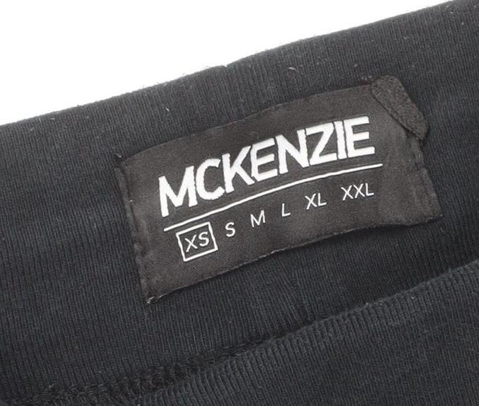 McKenzie Men’s Black XS Jogger Sweatpants Cotton Blend Drawstring