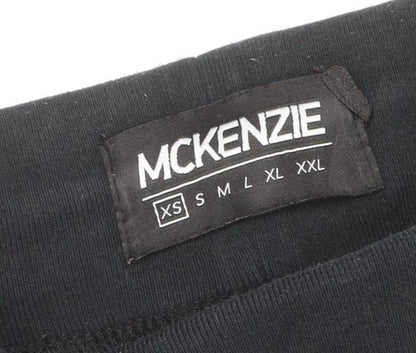 McKenzie Men’s Black XS Jogger Sweatpants Cotton Blend Drawstring