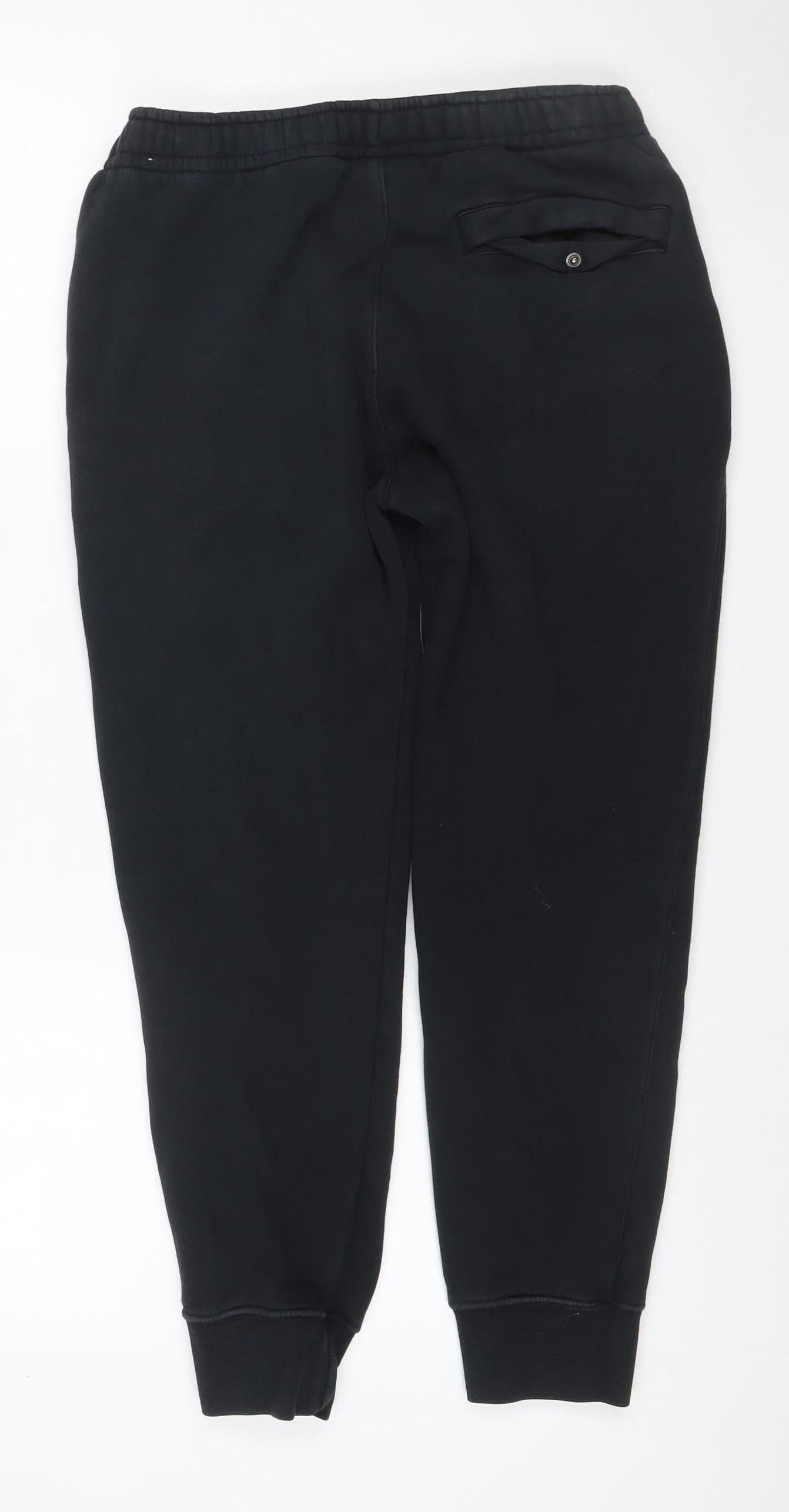Nike Men’s Black S Jogger Sweatpants Gold Just Do It Drawstring