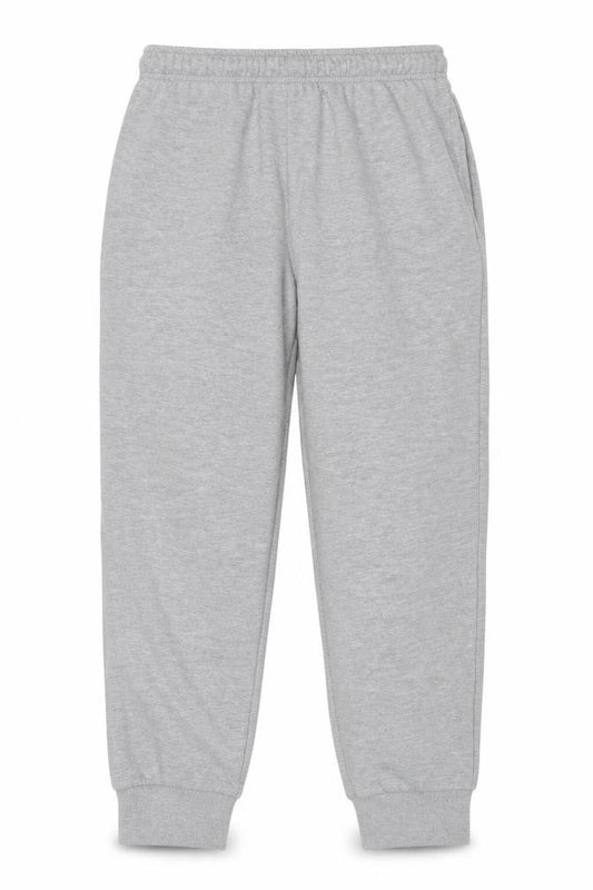 Front view of Converse boys’ grey jogger sweatpants 14 years cotton blend drawstring