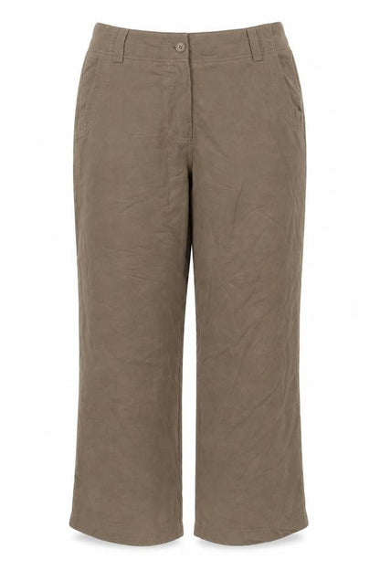 Rohan Women’s Brown Size 14 Travel Linen Wide Leg Trousers