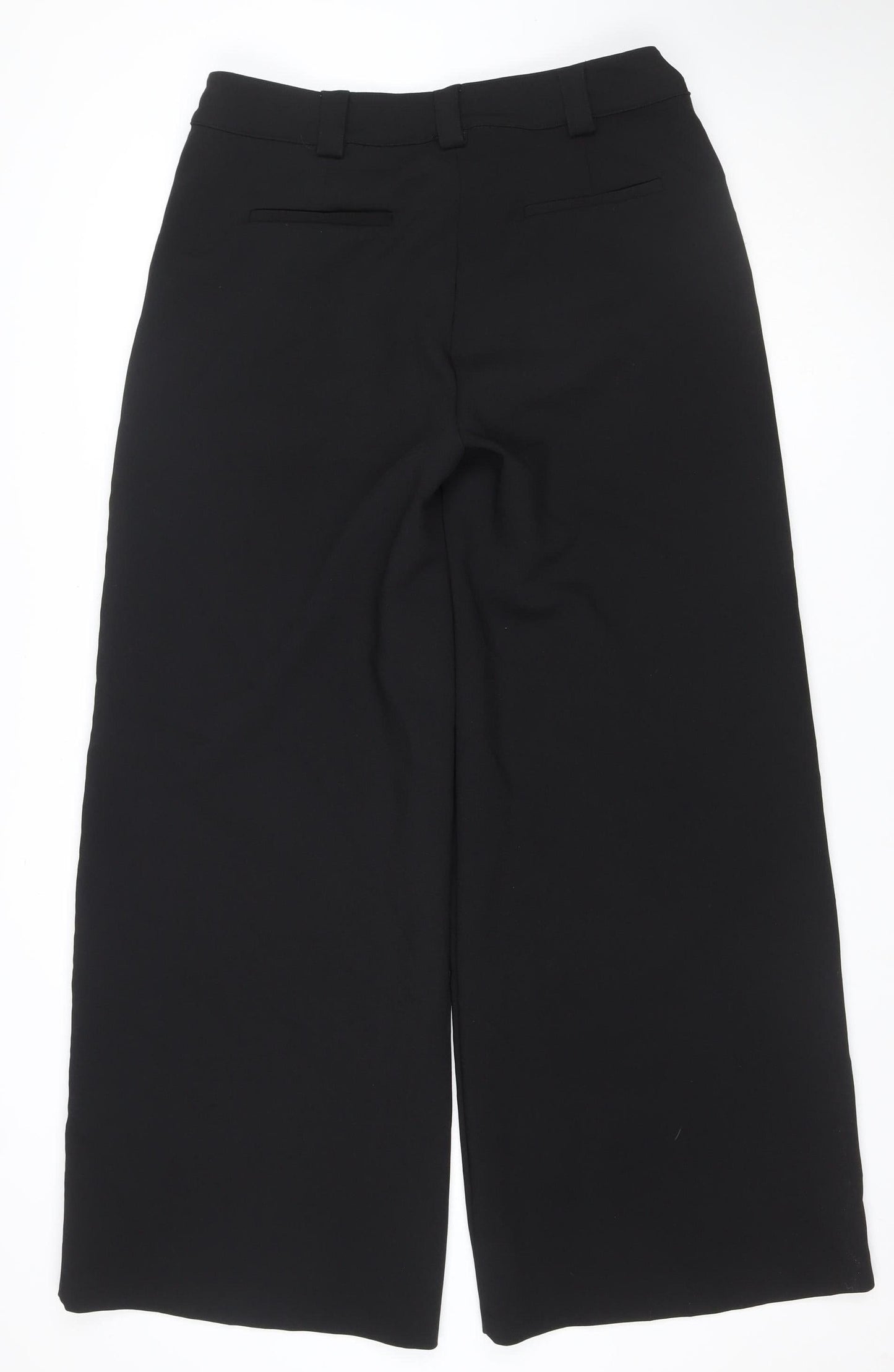 Nasty Gal Women’s Black UK 16 Wide-Leg Tailored Trousers Buckle Detail