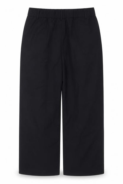 Stradivarius Unisex Adults Black Size 16 Wide-Leg Dress Trousers