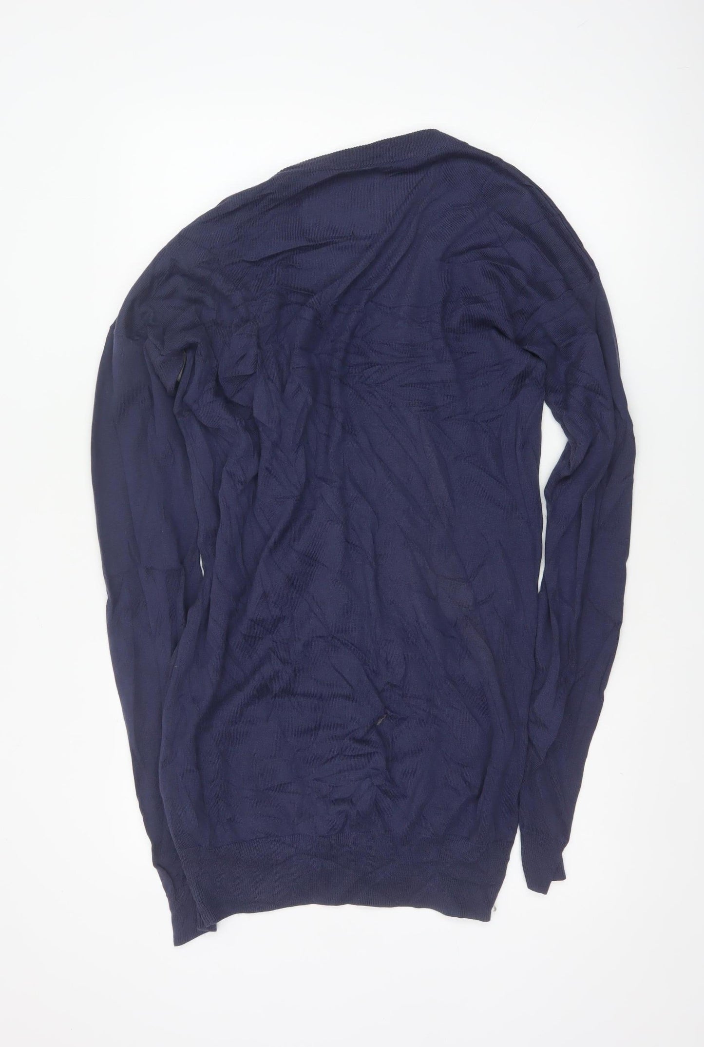 Jack Wills Women’s Blue Size 14 Cotton V-Neck Button Cardigan