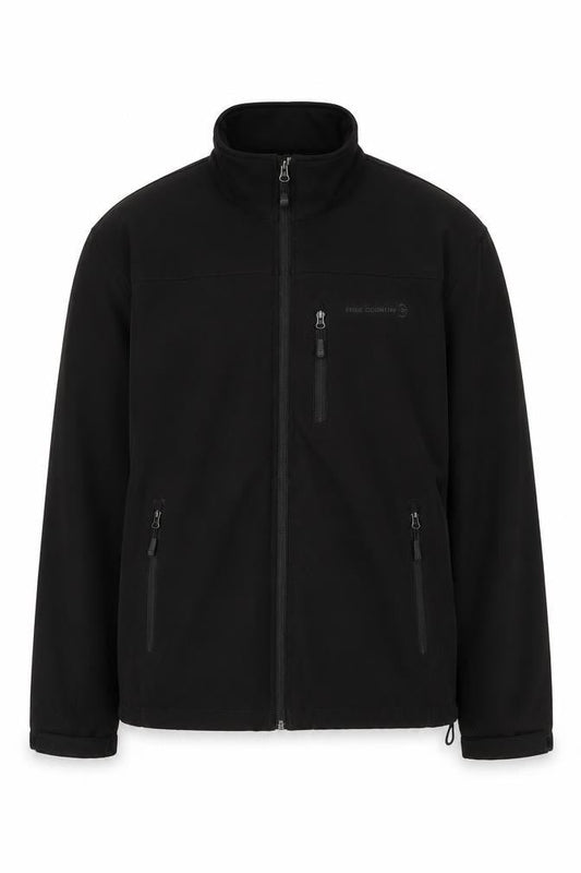 Free Country Men’s Black XL Softshell Full Zip Outdoor Jacket