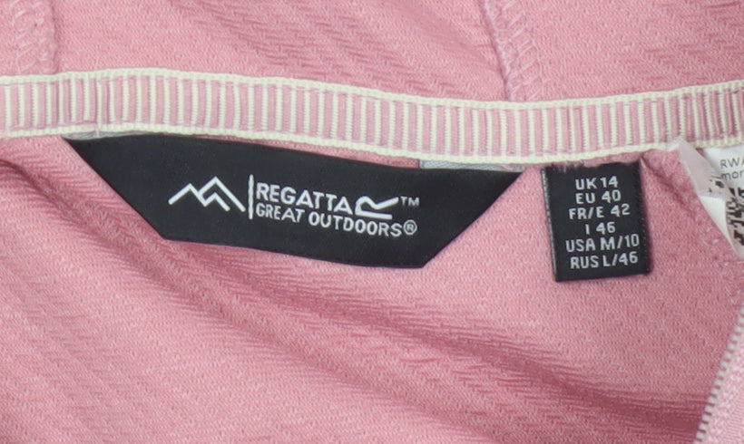 Regatta Women’s Pink UK 14 Full Zip Hooded Stretch Hoodie
