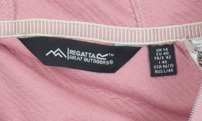 Regatta Women’s Pink UK 14 Full Zip Hooded Stretch Hoodie