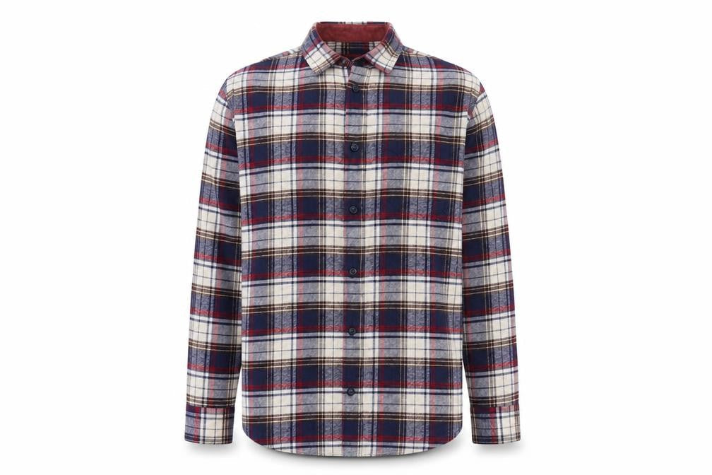 Lakeland Men’s M Blue Plaid Flannel Cotton Blend Long Sleeve Shirt