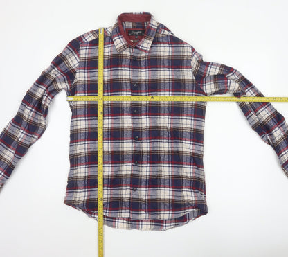 Lakeland Men’s M Blue Plaid Flannel Cotton Blend Long Sleeve Shirt