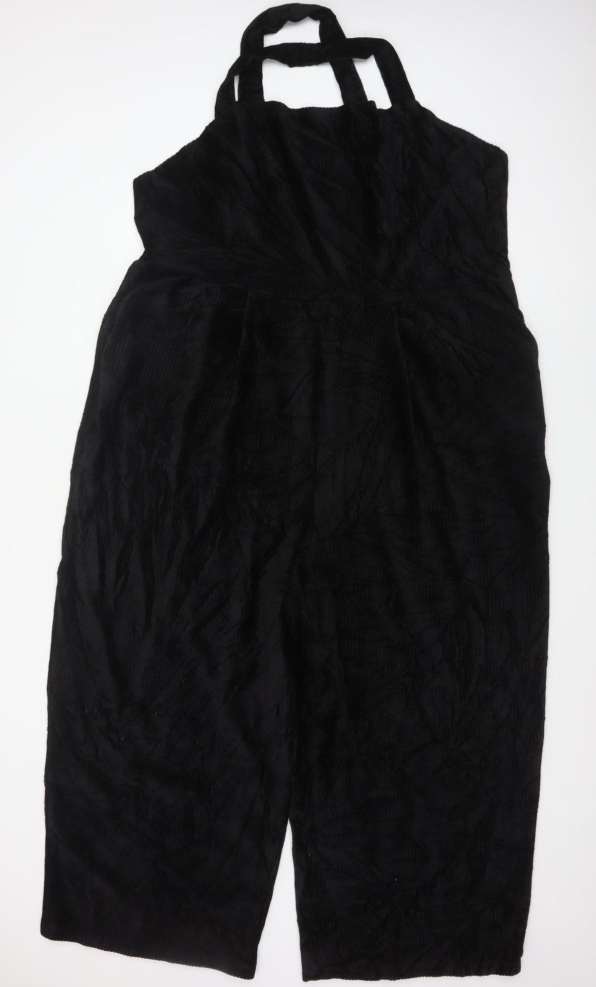 ASOS DESIGN Curve Women Black UK 26 Wide Leg Strappy Jumpsuit