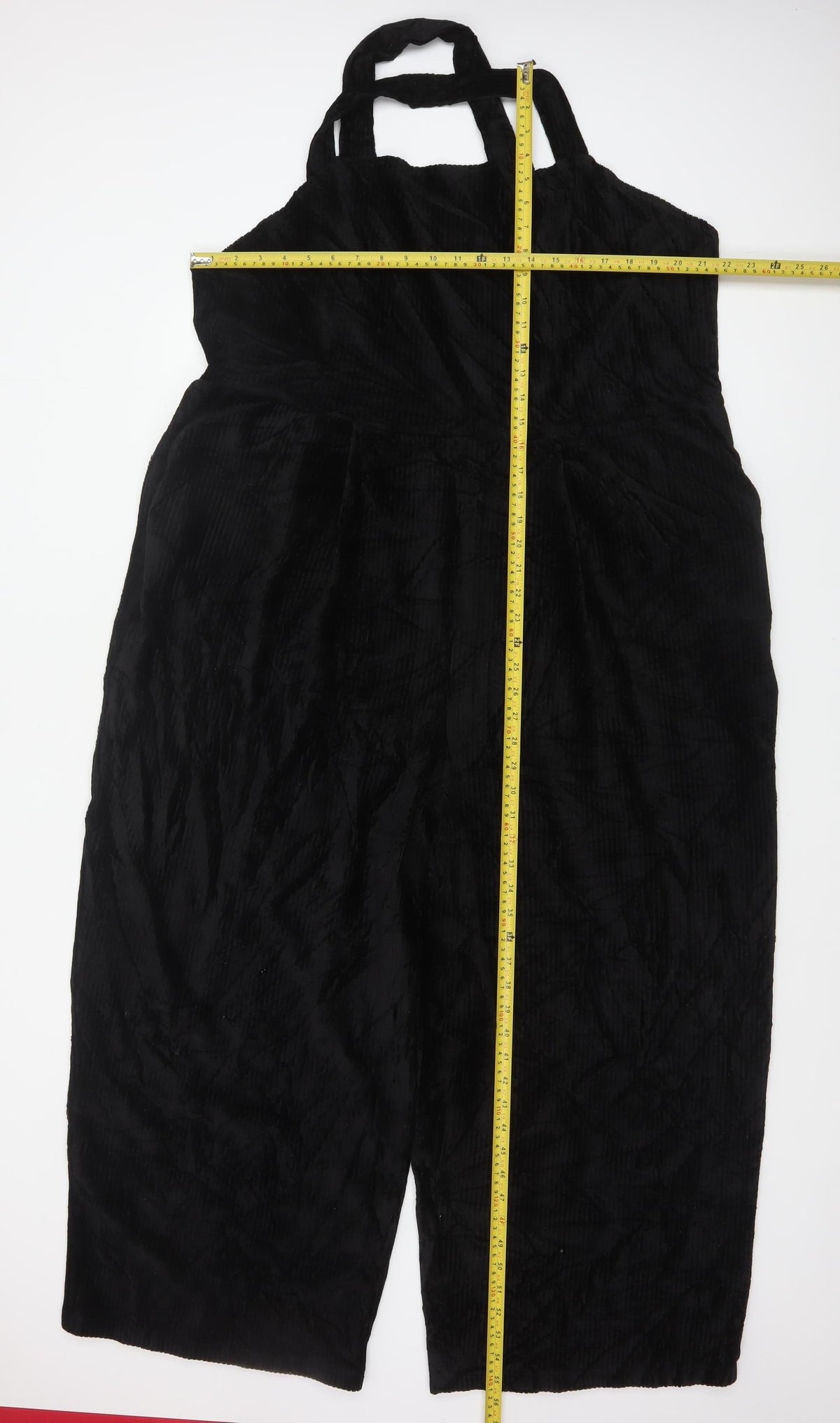 ASOS DESIGN Curve Women Black UK 26 Wide Leg Strappy Jumpsuit