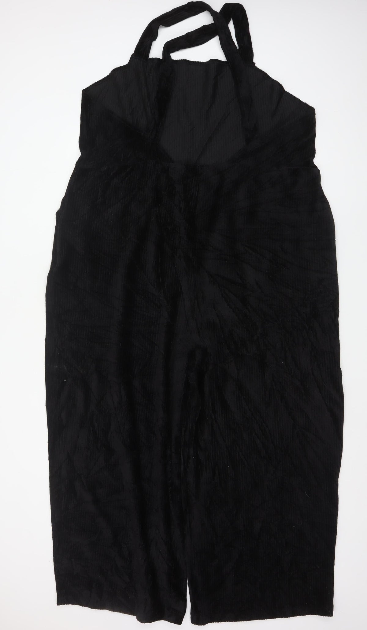 ASOS DESIGN Curve Women Black UK 26 Wide Leg Strappy Jumpsuit