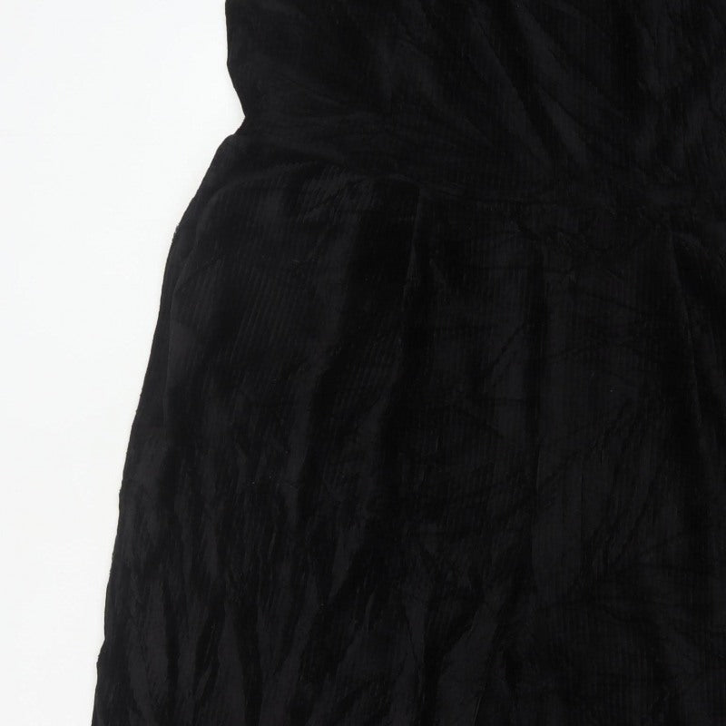 ASOS DESIGN Curve Women Black UK 26 Wide Leg Strappy Jumpsuit