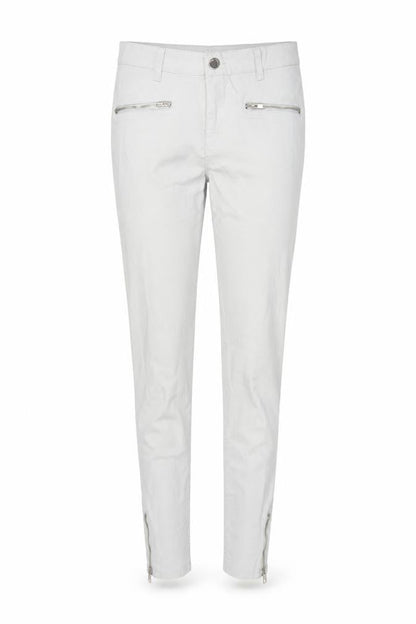 Front view of Denim Co. Women’s Grey, size UK 8, Skinny Trousers Ankle Zip Stretch