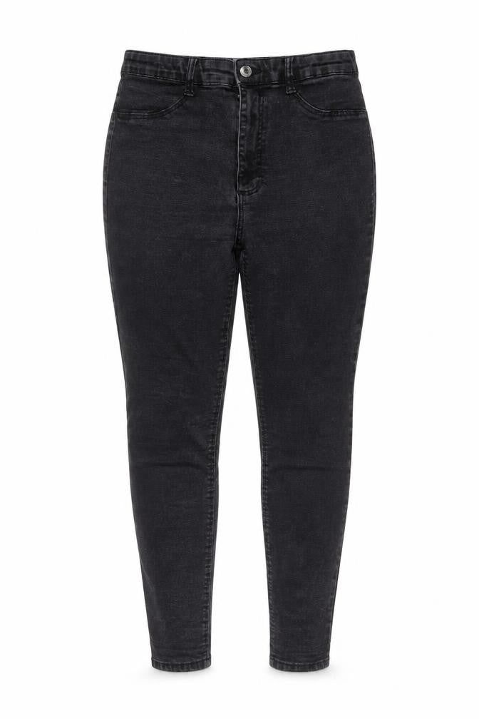 Zara Women Black Skinny High Rise Jeans UK 14 5 Pocket