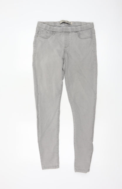 Denim Co Women Grey UK 12 Skinny Stretch Denim Jeggings