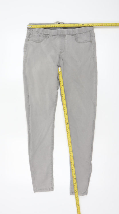 Denim Co Women Grey UK 12 Skinny Stretch Denim Jeggings