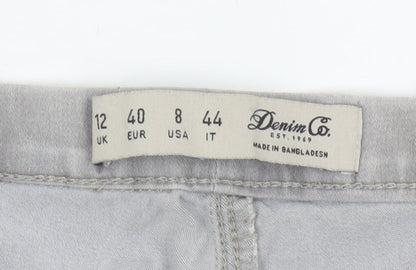 Denim Co Women Grey UK 12 Skinny Stretch Denim Jeggings