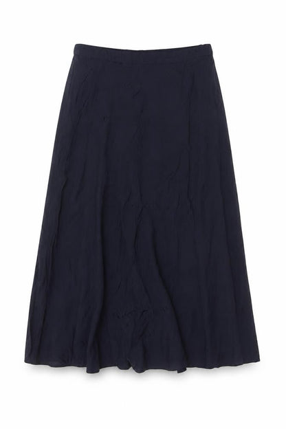 Marks & Spencer Collection Women Blue Size 10 A-Line High Rise Midi Viscose Skirt