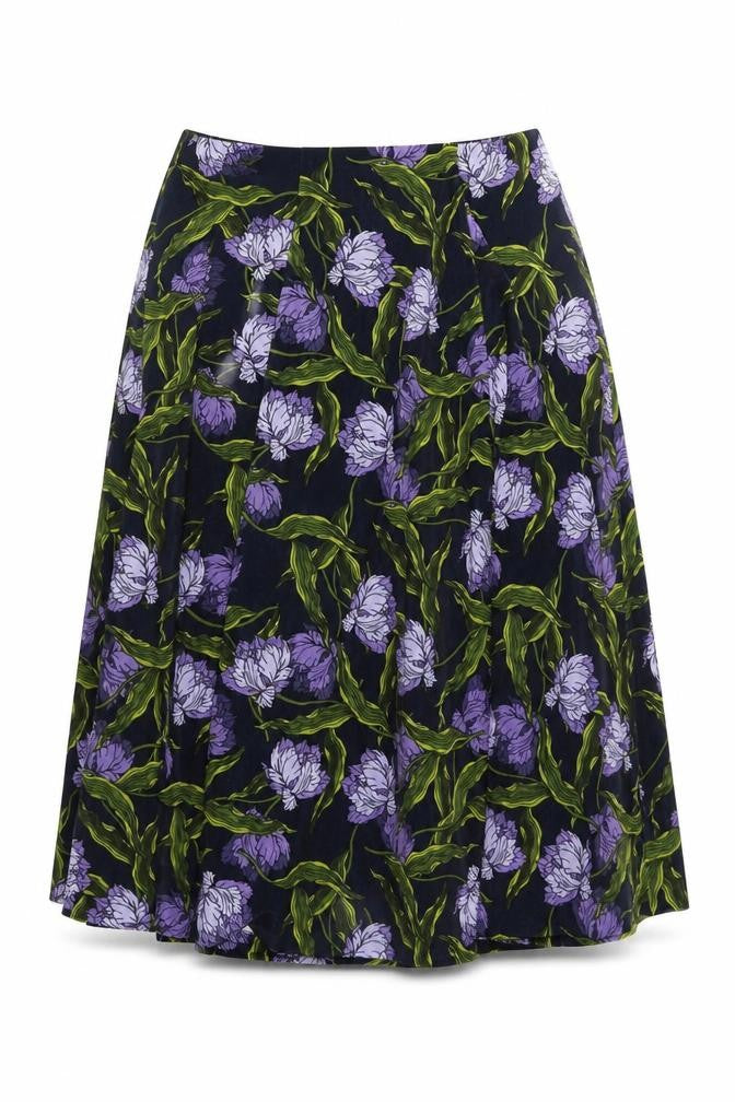 Marks & Spencer Women’s Multicoloured Floral A-Line Midi Skirt UK 10