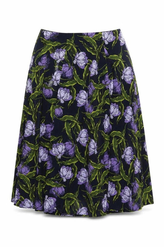 Marks and Spencer Women’s Multicoloured Floral A-Line Midi Skirt UK 10