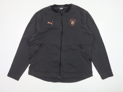 Puma Men's Black 2XL Manchester City Bomber Jacket Full Zip