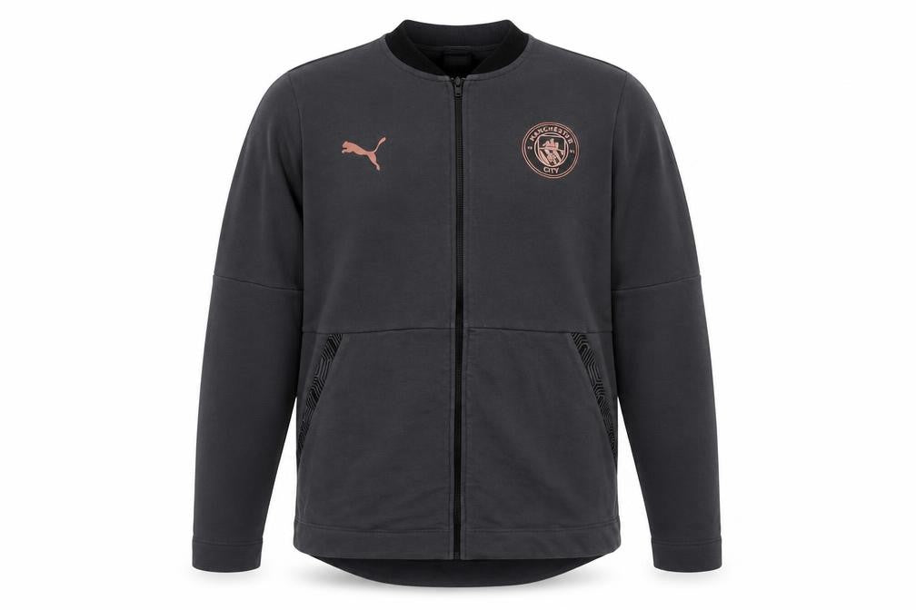 Puma Men's Black 2XL Manchester City Bomber Jacket Full Zip