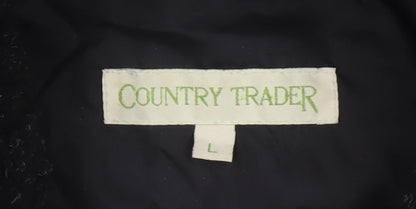 Country Trader Men’s Black L Fleece Full Zip Lined Jacket