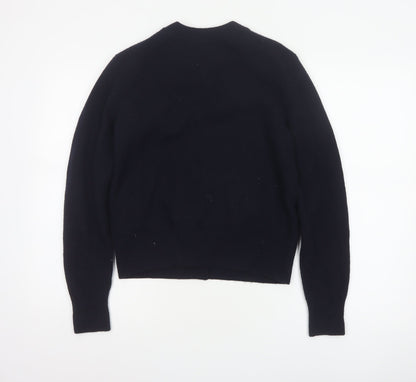 Comptoir des Cotonniers Women Black XS Wool Button Cardigan
