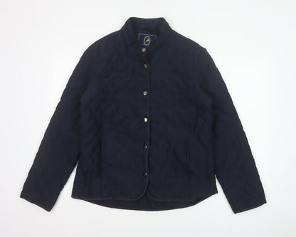 P.G.FIELD Men’s Blue M Quilted Padded Snap Jacket Outdoor