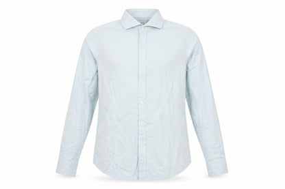 Moss Men’s Blue 15.5 Slim Fit Cotton Long Sleeve Formal Shirt