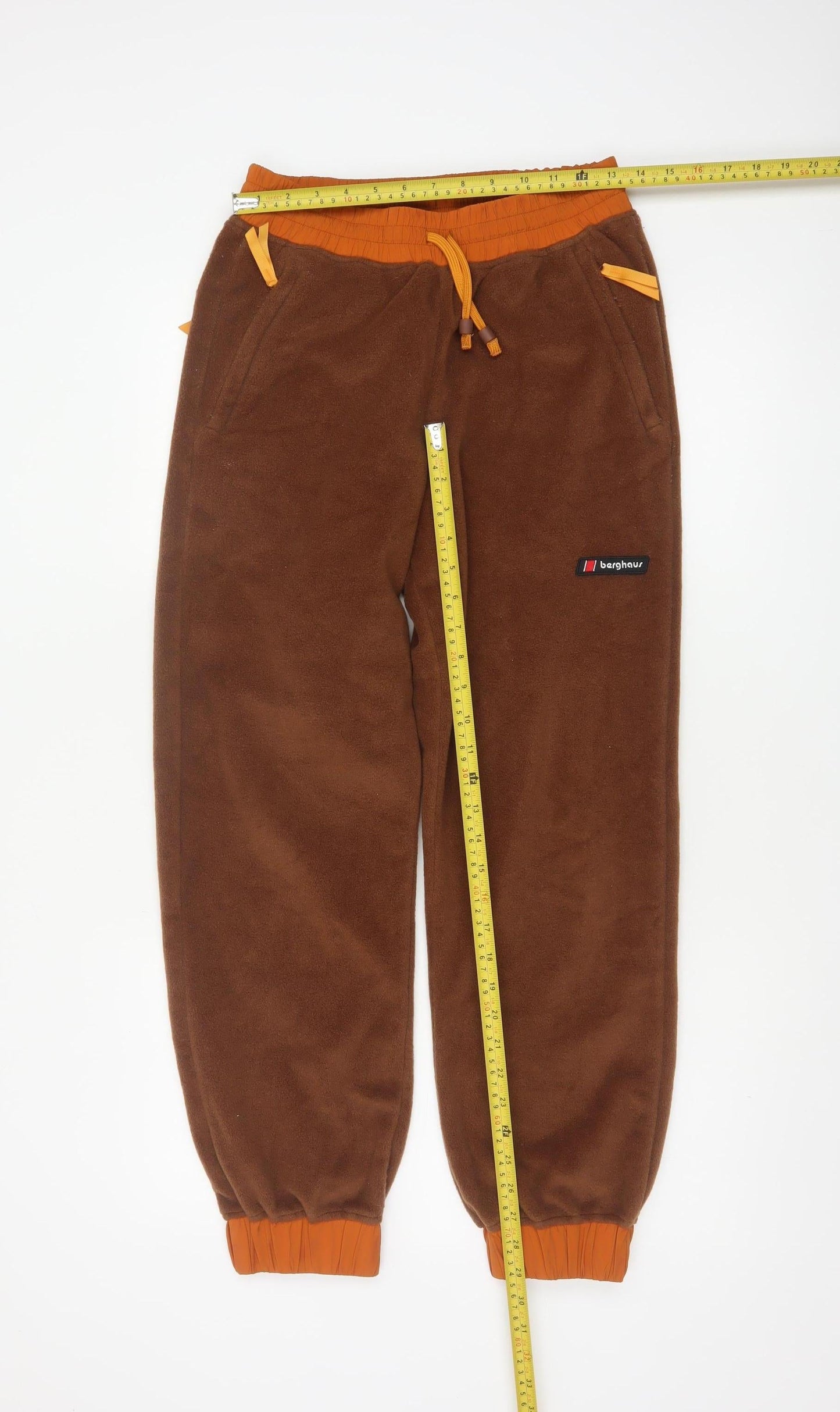 Berghaus Women’s Brown Fleece Joggers Size S Drawstring Cuffed