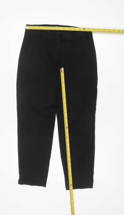Marks and Spencer Women Black UK 8 The Mia Slim Tapered Trousers