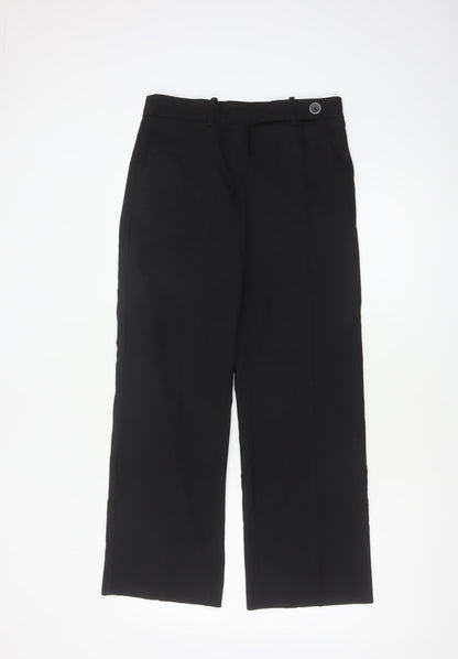 Next Women’s Black UK 6R Straight Leg Dress Trousers Workwear