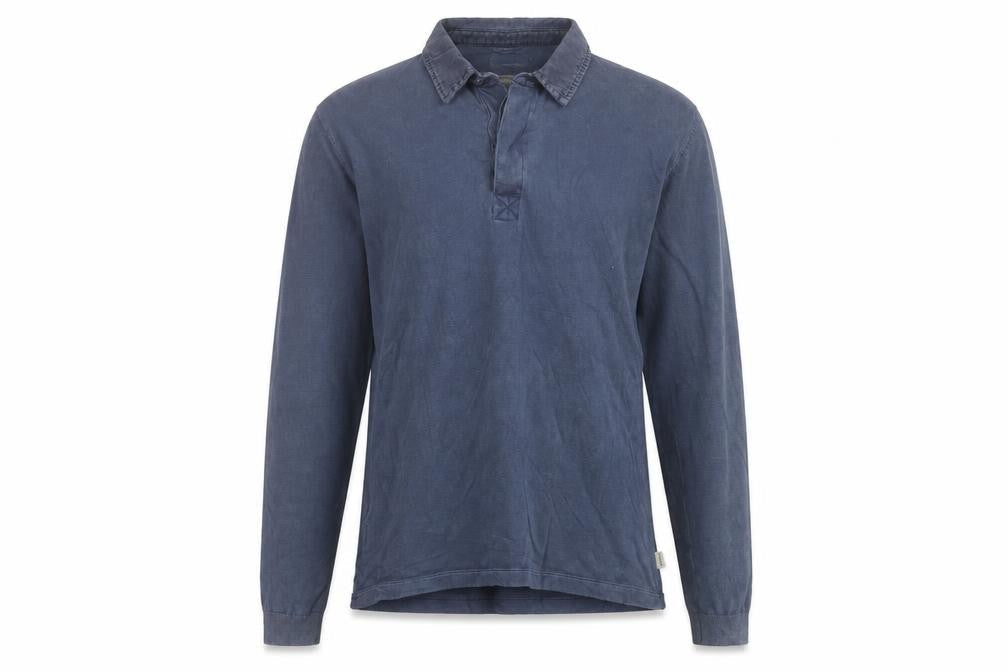 Howies Men's Blue M Long Sleeve Collared Polo Shirt