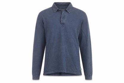 Howies Men's Blue M Long Sleeve Collared Polo Shirt