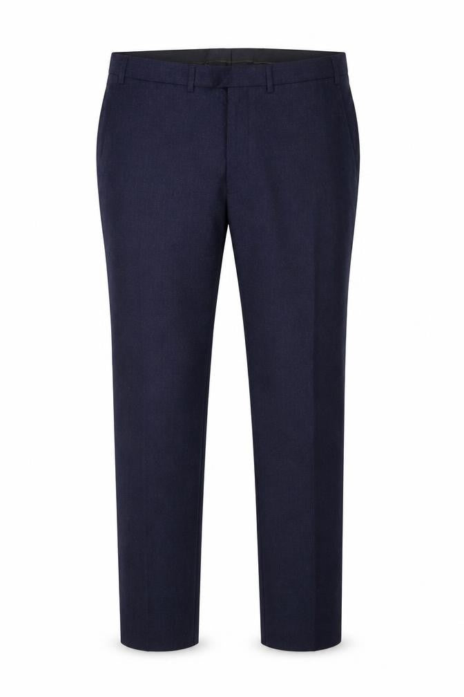 Marks & Spencer Sartorial Men's Blue 38 Long Tailored Fit Wool Dress Trousers