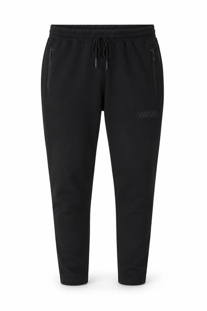Vanquish Women’s Black L Tapered Jogger Trousers Zip Pockets