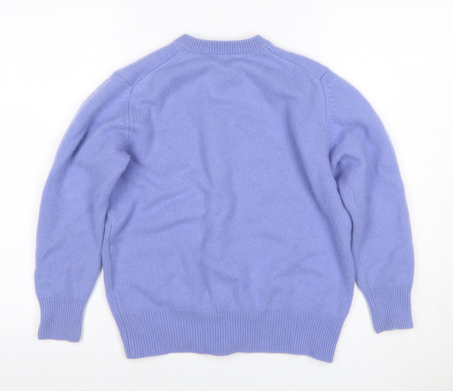The Cashmere Company Women Purple UK 12 Cashmere Button Cardigan