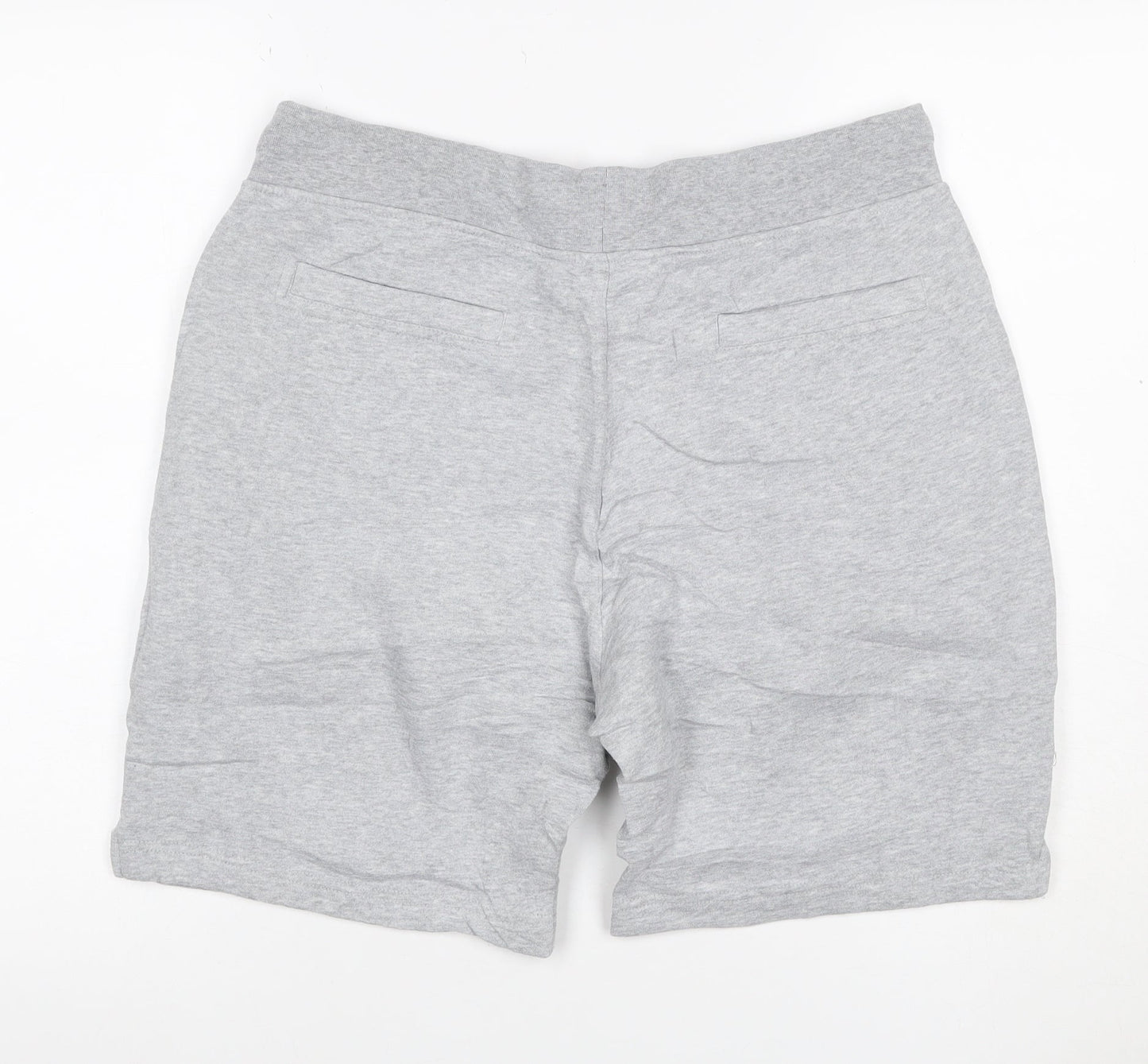 Crew Clothing Company Men’s Grey L Sweat Shorts Drawstring Logo Pockets