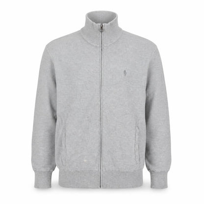 Polo Ralph Lauren Men’s Grey S Full Zip Pima Cotton Knit Sweatshirt